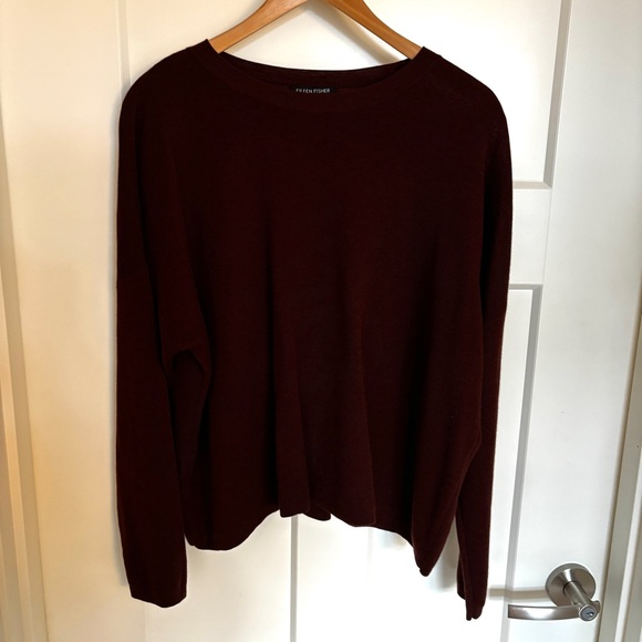 Eileen Fisher Super-Fine Merino Wool Sweater - Picture 5 of 7